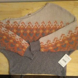 Off the Shoulder Knit Sweater